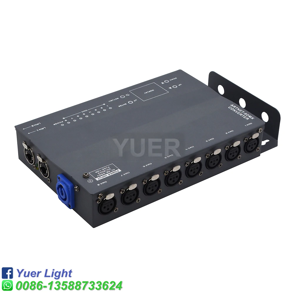 Imagem -03 - Artnew-net Dmx Converter 3pin Isolado Splitter Amplificador Dmx Transceiver Receiver para dj Disco Party Stage Lights Dmx Converter