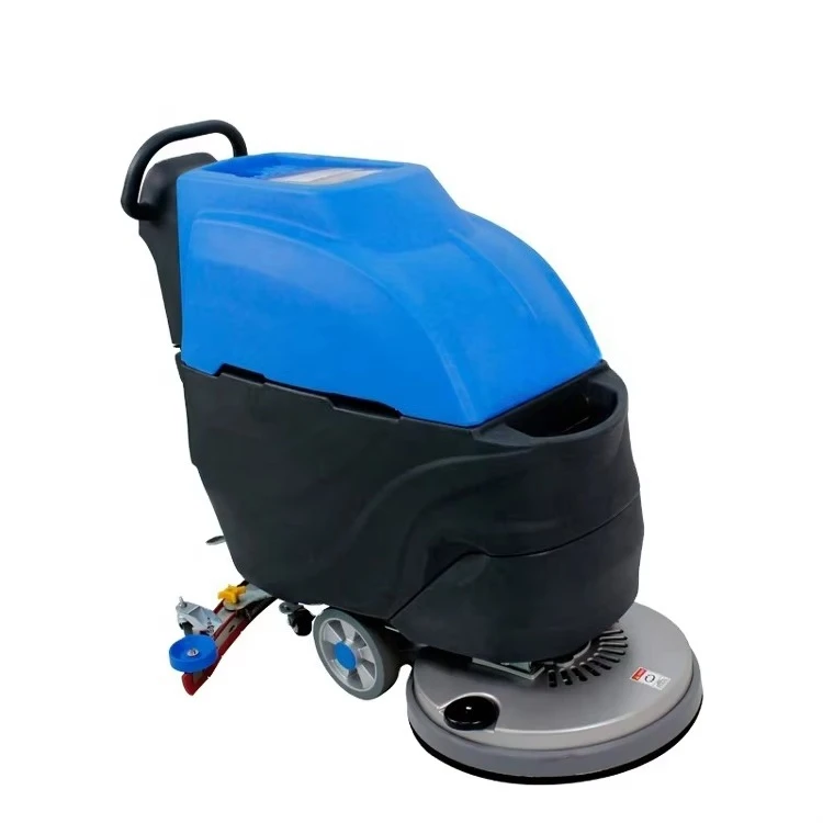 A1 Heavy Duty Compact Commercial Battery Powered Low Noise Electric Walking Cleaner Floor Scrubber