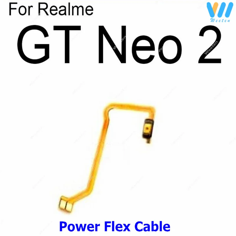 Pulsanti del Volume di alimentazione per Realme GT Neo 2 GT Master Narzo 30 4G 5G ON OFF Volume di alimentazione tasti laterali pulsante cavo