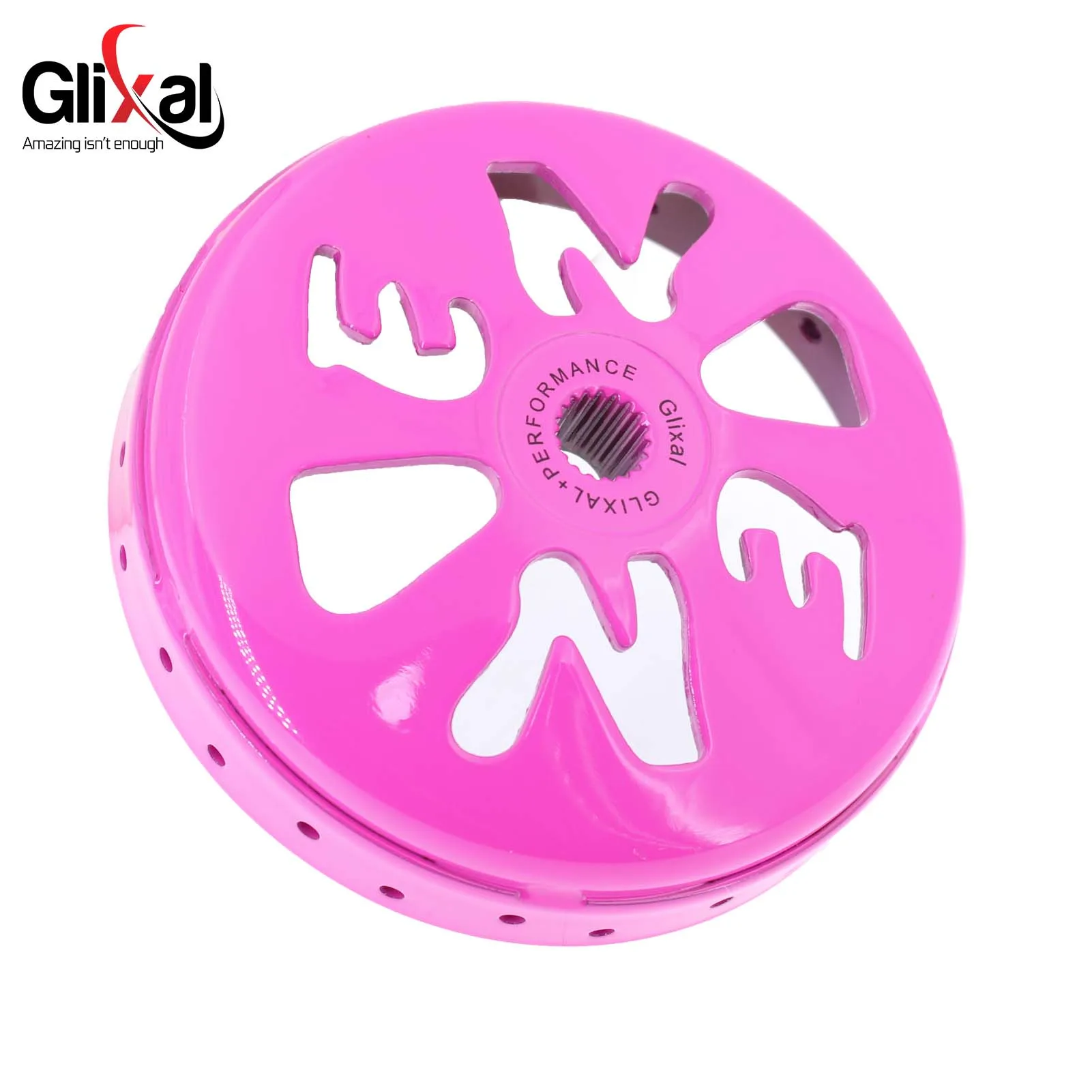 Glixal GY6 125cc 150cc 200cc High Performance Racing Drilled Clutch Bell Drum for 152QMI 157QMJ Engine Scooter Moped ATV Go Kart