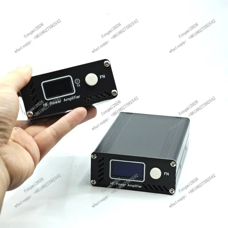 50W HF Power Amplifier 3.5MHz-28.5MHz Intelligent Shortwave RF Power Amp
