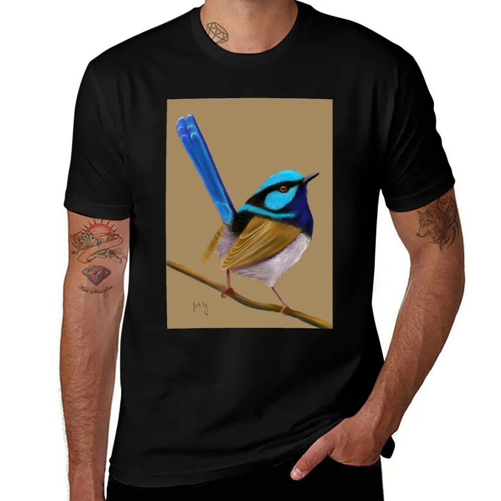 

Superb Fairy Wren T-Shirt Comfortable Workout Short Sleeve Shirt