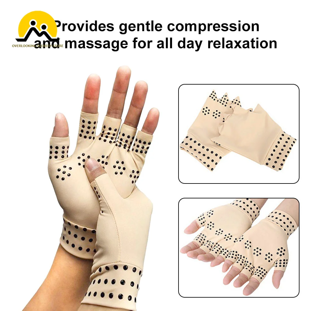 1Pair Gloves Anti Arthritis Health Compression Therapy Gloves Rheumatoid Hand Pain Relief Heal Joints Hand Wrist Brace Corrector