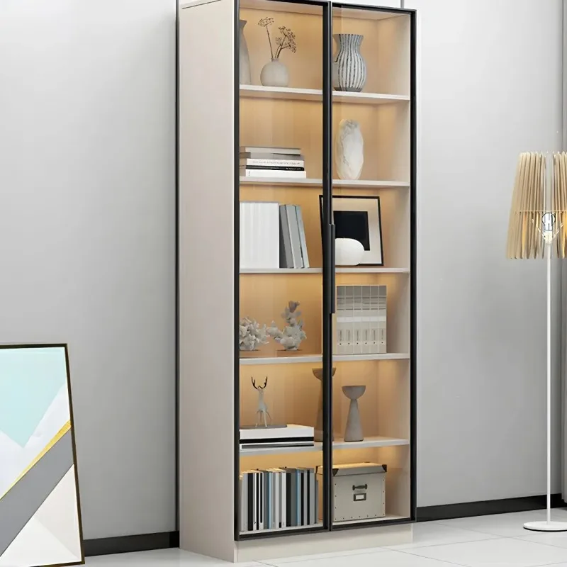 -For Luxury New Modern Children Kids Book Shelf Bookshelf Design File Wall Cabine Glass Door Bookcase Wood Bookshelf&