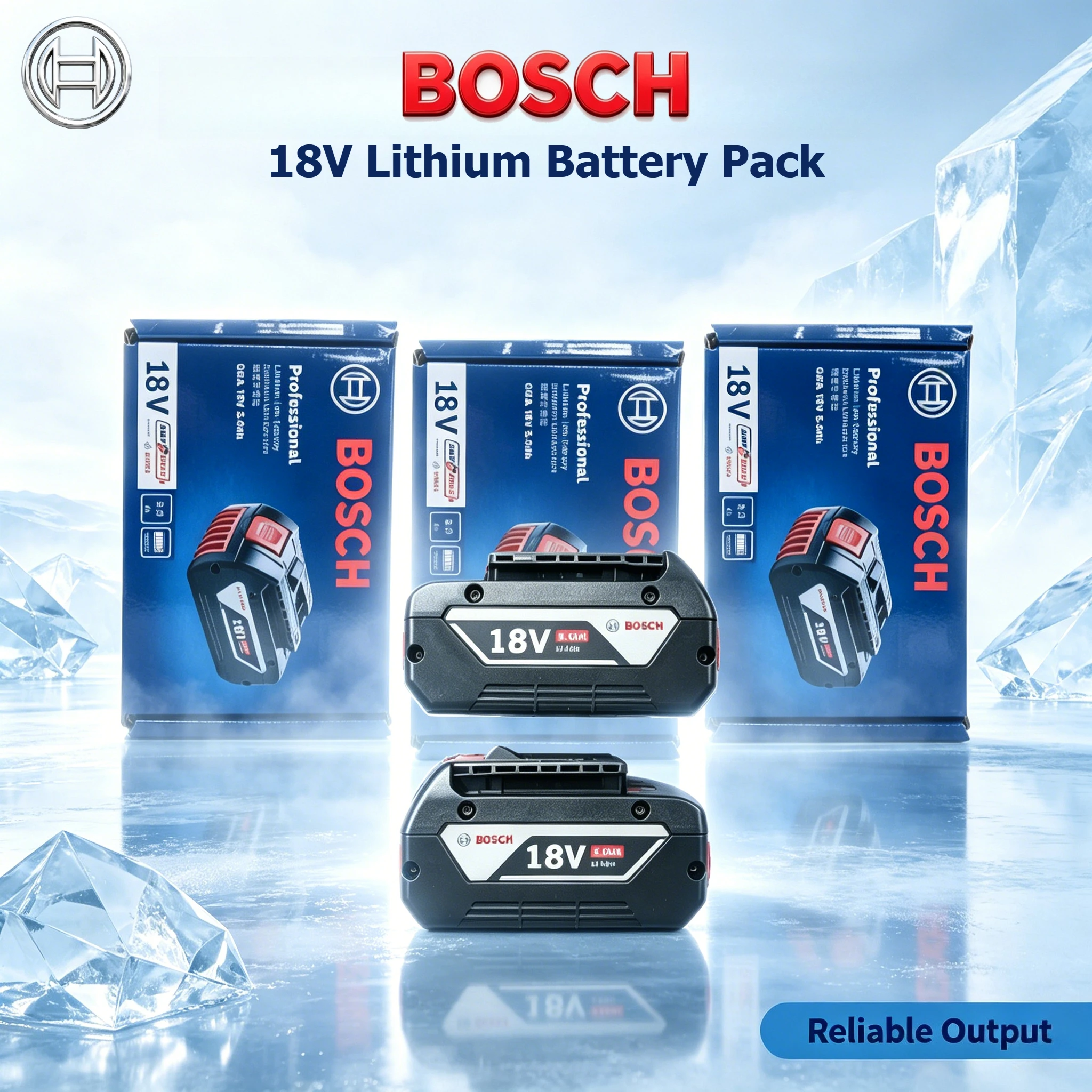 18V Bosch 6.0Ah Li-ion battery,optimized internal resistance matching,high power efficiency,fits Bosch 18V power tools