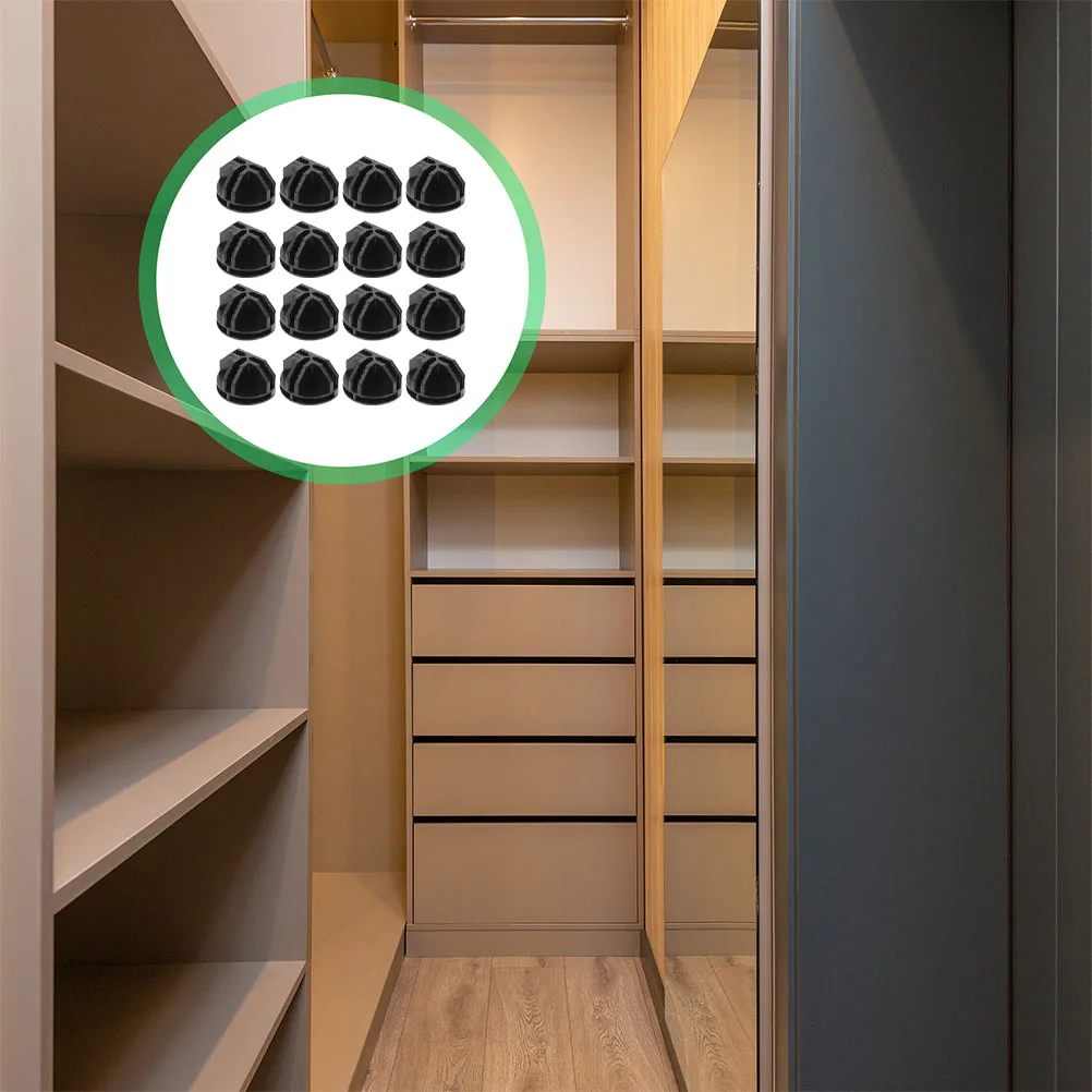 

16 шт., разъемы для шкафа, аксессуары для гардероба, пластиковые защелки для шкафа, модульный органайзер, стеллаж для хранения, сетчатые кубические защелки