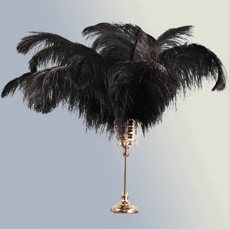 

Wholesale Black Ostrich Feather Decor Plumes Feathers for Crafts Table Decoration Accessories Mariage Wedding Party Handicraft