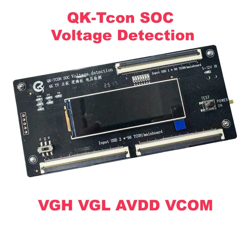 

Тестер для определения напряжения на логических платах материнских плат телевизоров QK-TCON 4K (VGL, VGH, AVDD, VCOM)