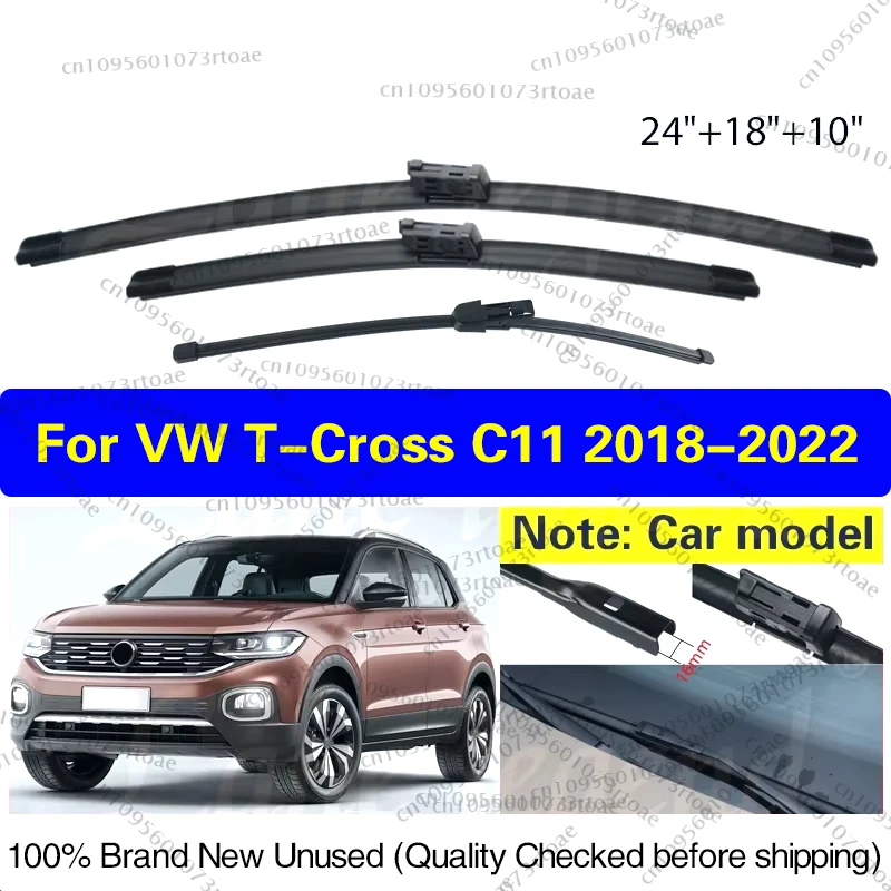 

Car Wiper Blade For Volkswagen VW T-Cross C11 TCross 2018 2019 2020 2021 2022 Front Rear Windscreen Windshield Car Accessories