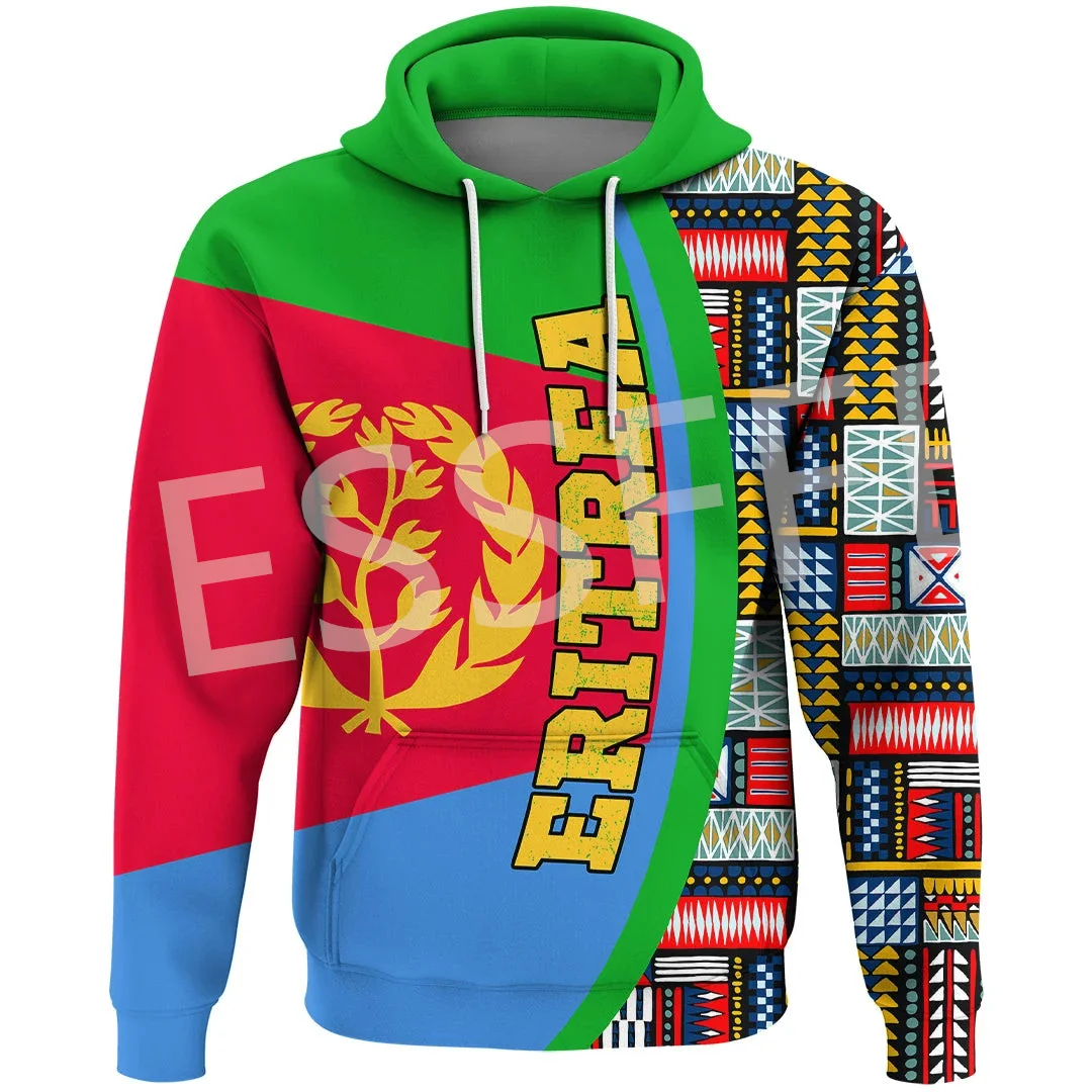 

Custom Name Africa Country Eritrea Flag Tattoo Retro Tracksuit Vintage 3DPrint Harajuku Casual Funny Pullover Jacket Hoodies N9