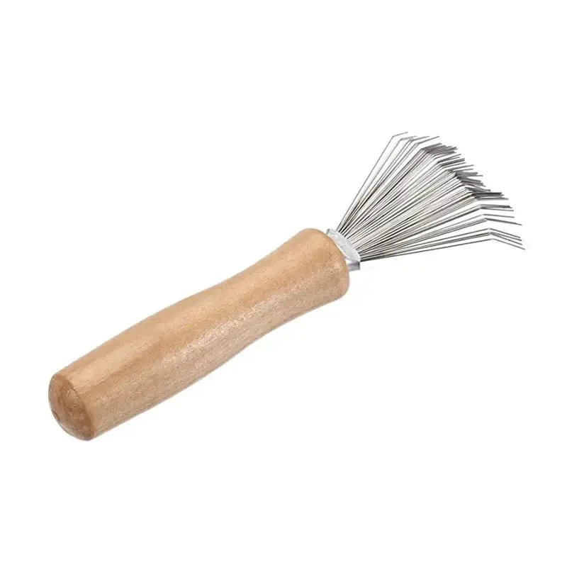 

Черная буковая древесина, бытовая расческа из нержавеющей стали, подушка безопасности, расческа для волос, крючок для мытья, инструмент для чистки волос, щетка для чистки волос