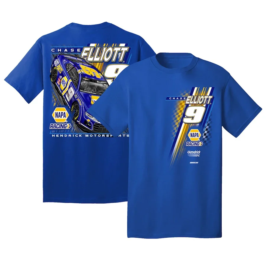 Chase Elliott 9 Motor Sports Racing Men's Athletic Lightweight Cotton Classic Short Sleeve Crewneck T-Shirt Tee Shirt