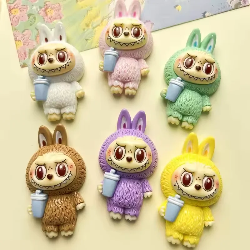 

On sale mini labubu Series Anime figure Cartoon Cute Creative Labubu Doll car Screen accompany Handmade Collect Birthday gifts