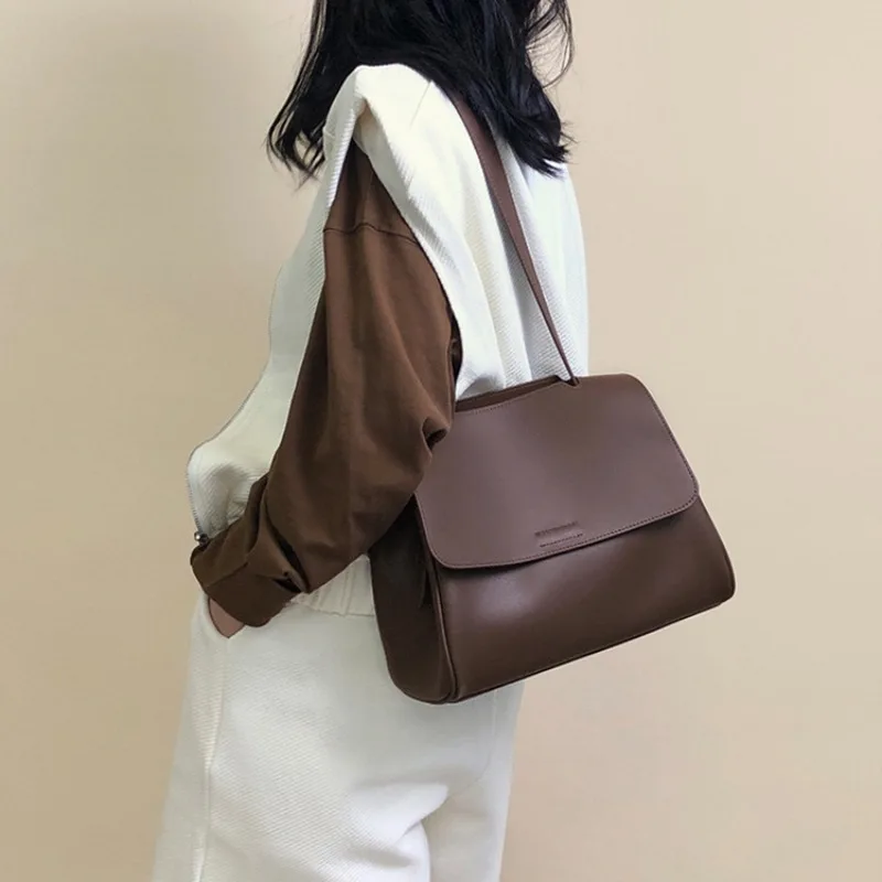 

Genuine Leather Soft Shoulder Bag for Women, 2025 New Large Capacity Tote Bag, Versatile High-End Crossbody Bag