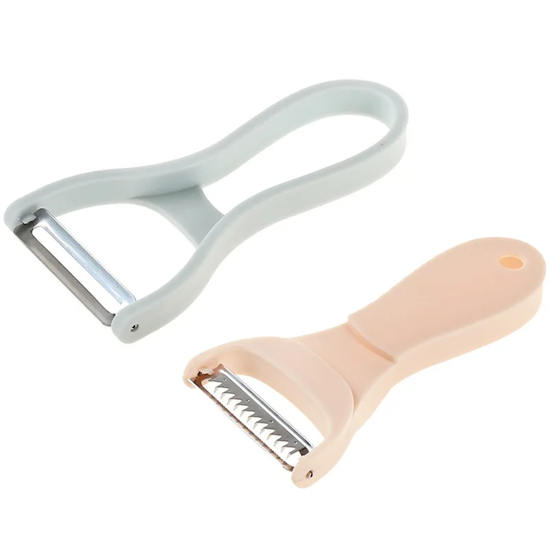 [Buy 1 get 1 free] 2-in-1 paring knife, scraper, household kitchen, fruit and vegetable planer, stainless steel multi-functional planer, melon planer
