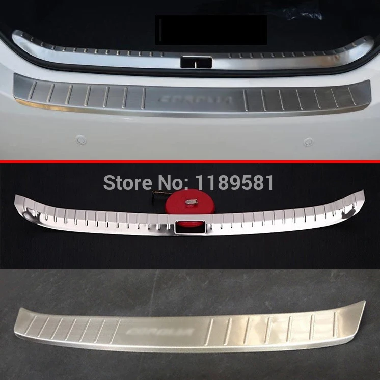 

For Toyota Corolla 2014 2015 2016 Stainless Steel Inside & Outside Rear Bumper Sill Protector Trim Car Accessories Stickers