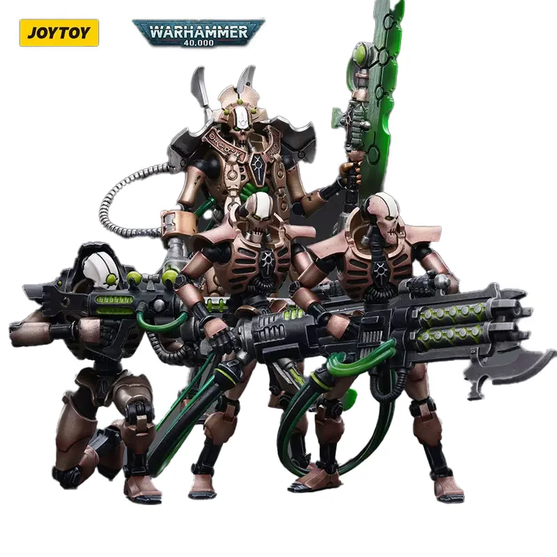 

Оригинальный JOYTOY WARHAMMER 40K Некроны серехан династия Оверлорд лммертал С бластером Гаусса Tesla карбин Deathmark модель робота