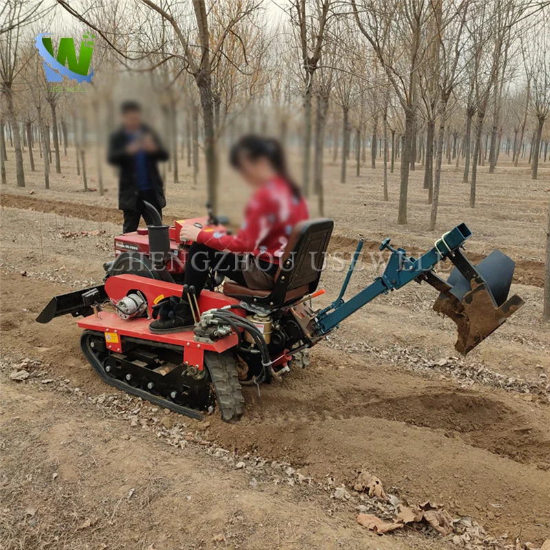 الزراعية الصغيرة الزاحفة الديزل السلطة الحارث والعتاد محرك الجلوس ركوب مايكرو الحارث الروتاري المزارع 35HP 40HP