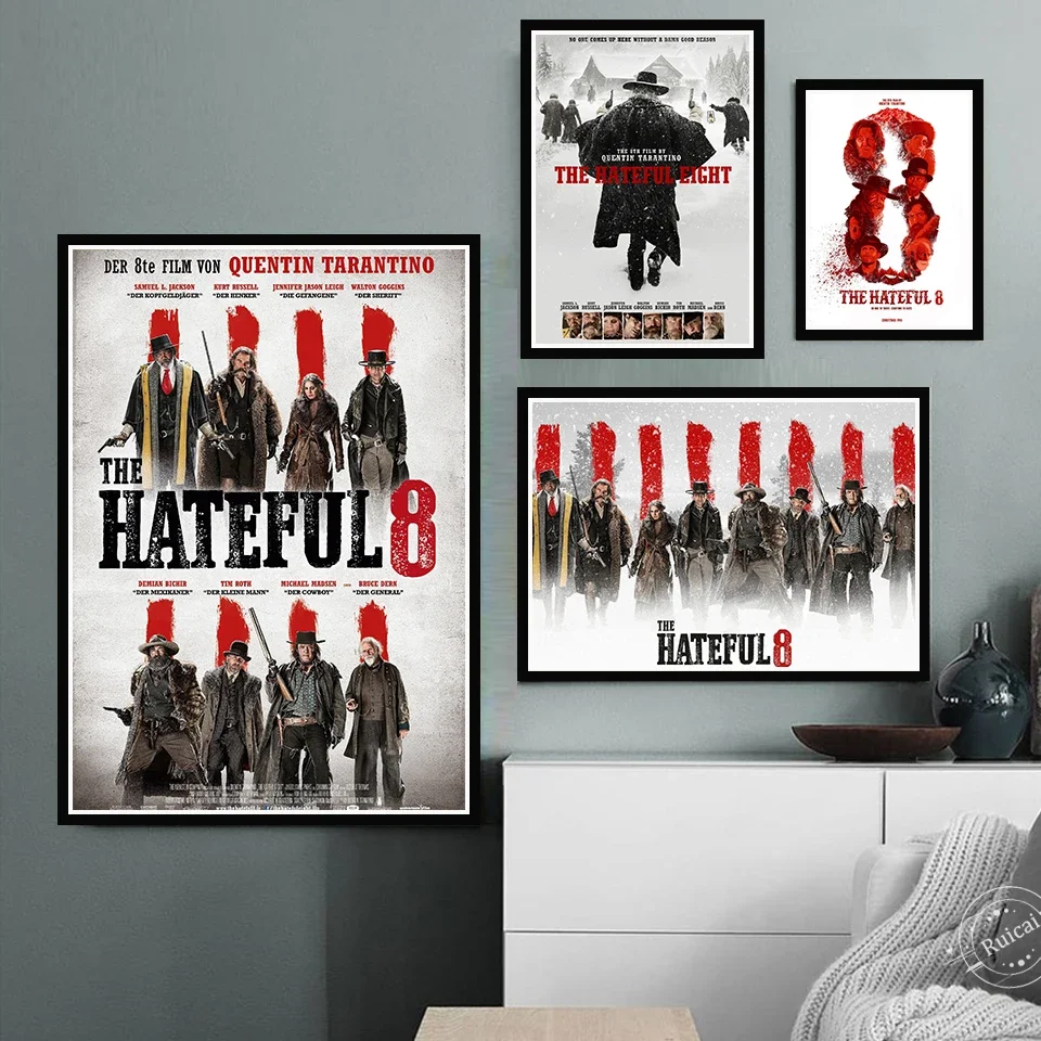 The Hateful Eight Wall Posters Movie Paper Canvas Art Prints Pictures For Living Room Bedroom Home Decoration