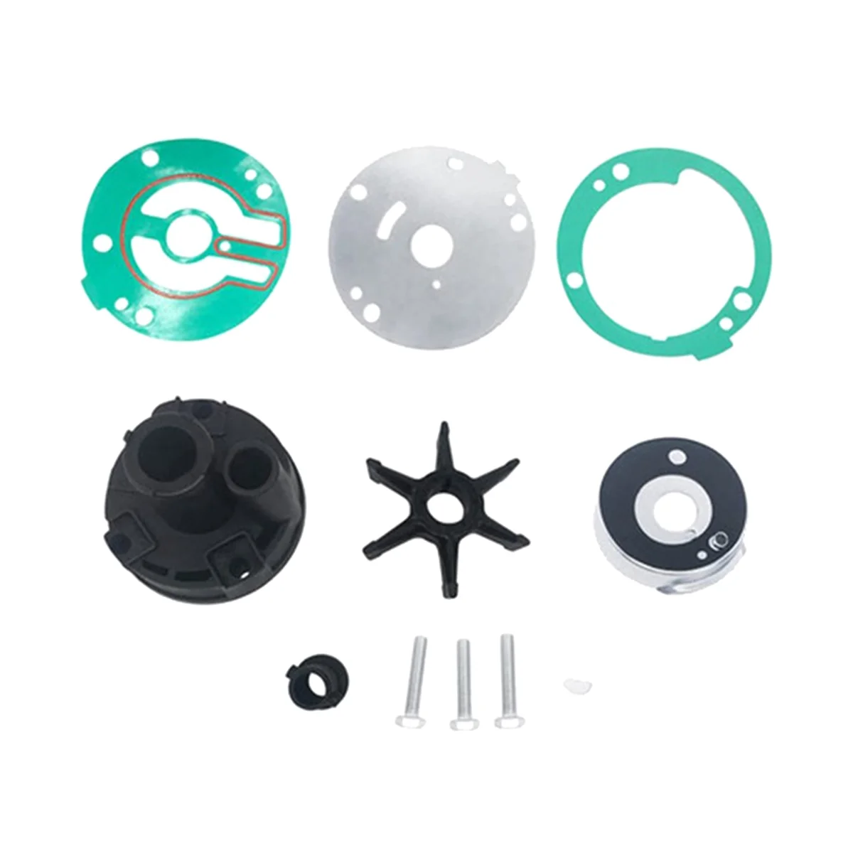 Water Pump Repair Kit 689-W0078 for Yamaha Outboard Motor 2 Stroke 25HP-30HP 689-W0078-A6, 689-W0078-04