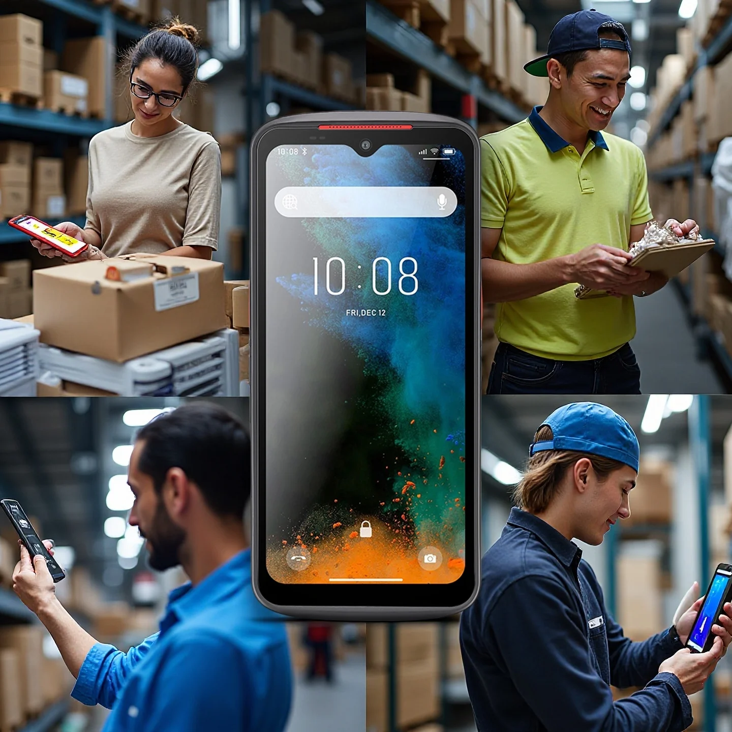 

Сканер штрих-кода 8 + 128G Wi-Fi 6, портативный мобильный компьютер 5G, КПК, 6,5 дюйма, IP68, экран, терминал передачи данных N5703, двигатель Honeywell