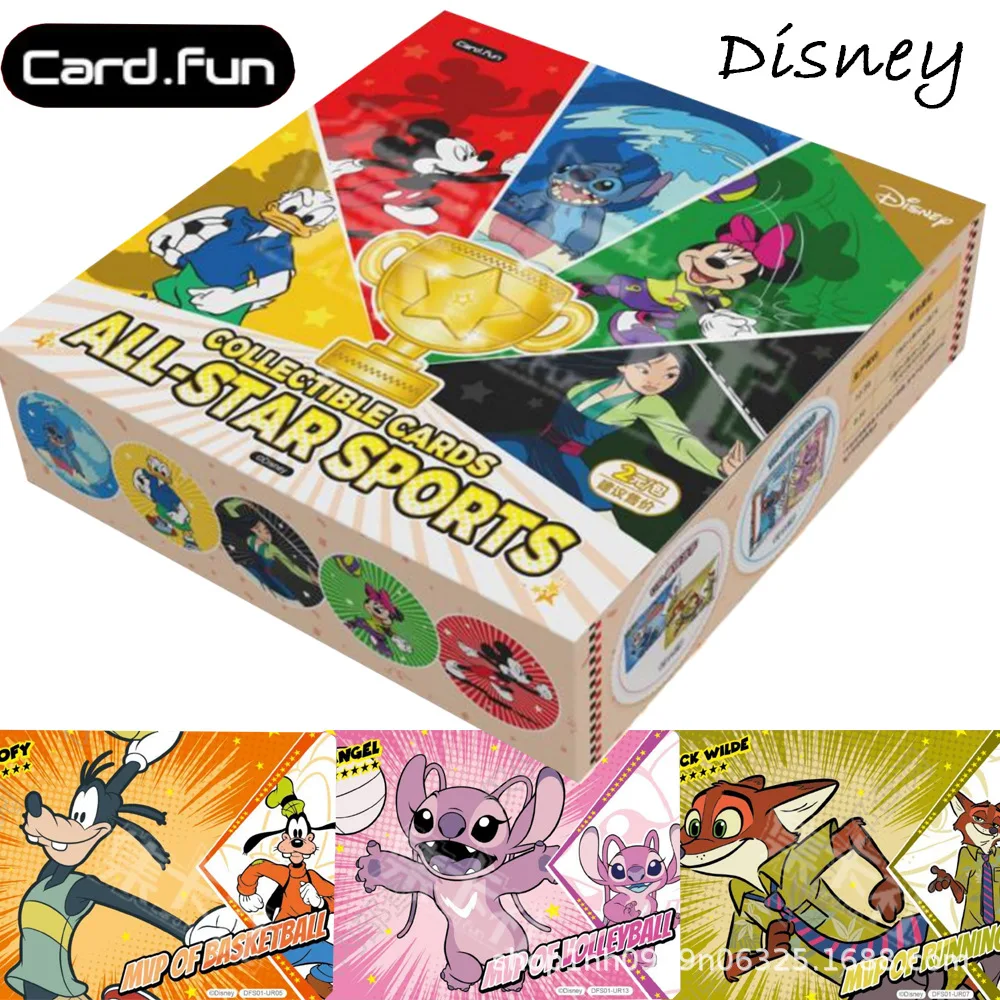 Card.Fun Disney Stars' Sports Festival Collectible Card Sport Ur Sp Ssp Cr Tr Cr Card Gift For Toy Micky Judy Collectible Card