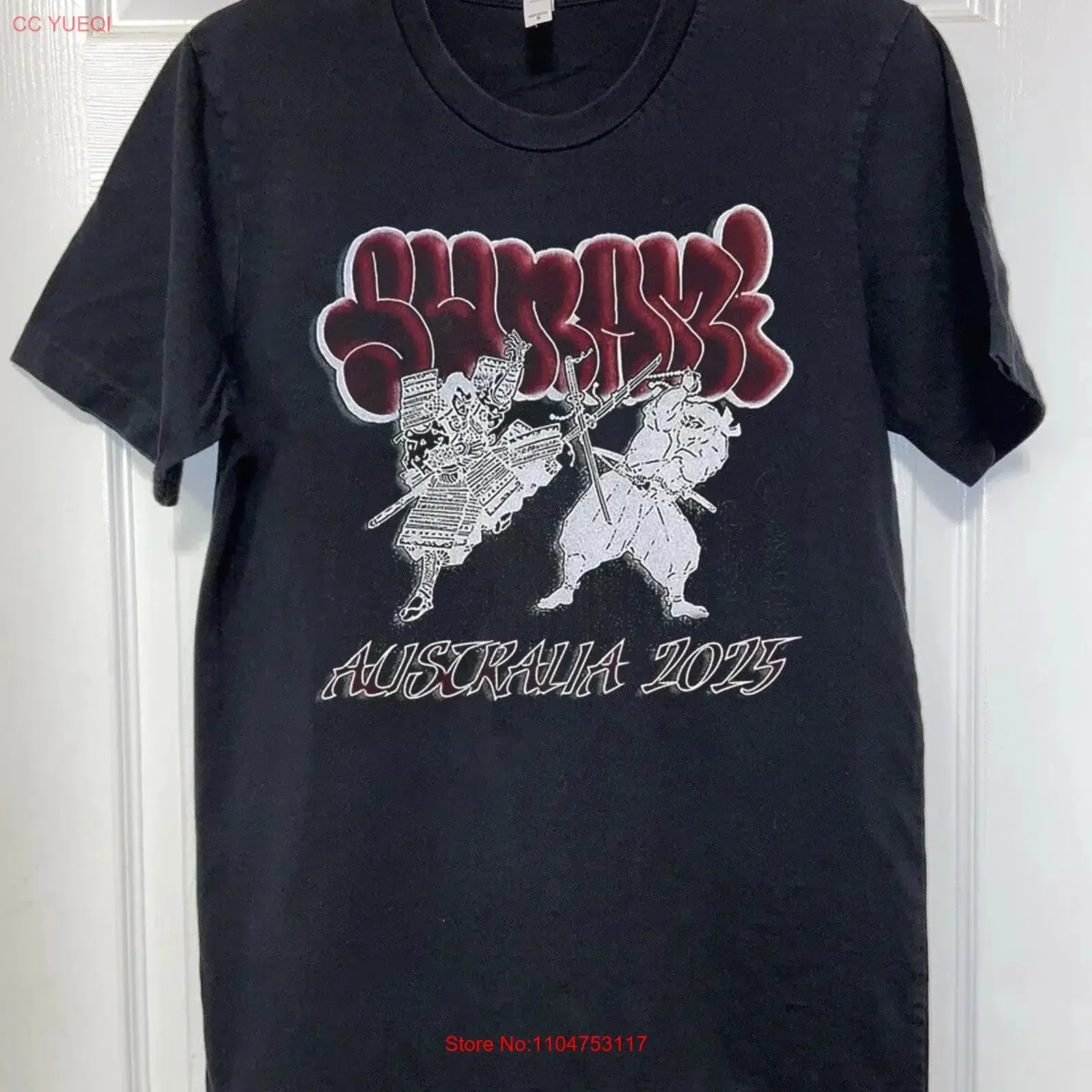 Rare SUNAMI Band AU Tour 2025  T Shirt Black All Size OB1077 vintage Washed designer clothes homme Stretched streetwear