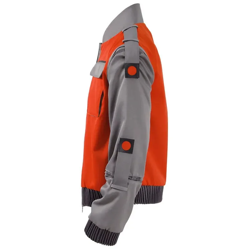 

qq382022 Новый CosDaddy фильм «Назад в будущее» куртка для косплея Marty McFly оранжевый красный верхняя одежда мужской карнавальный костюм на Хэллоуин