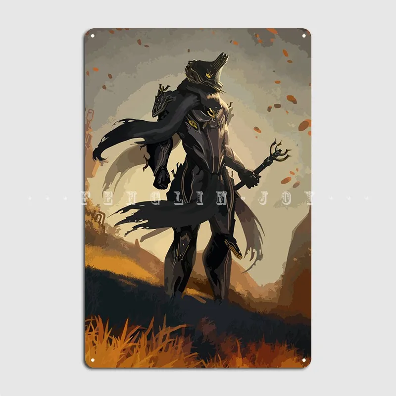 Warframe Poster Metal Plaque Wall Pub Mural Designing Plaques Tin Sign Poster