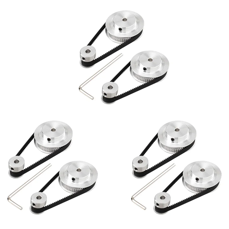 

Комплект 0Z-6 Синхронное колесо GT2, 20 и 60 зубьев, диаметр 5 мм, алюминиевый шкив ГРМ с 6 шт., длина 200 мм, ширина ремня 6 мм (отверстие 5 мм)