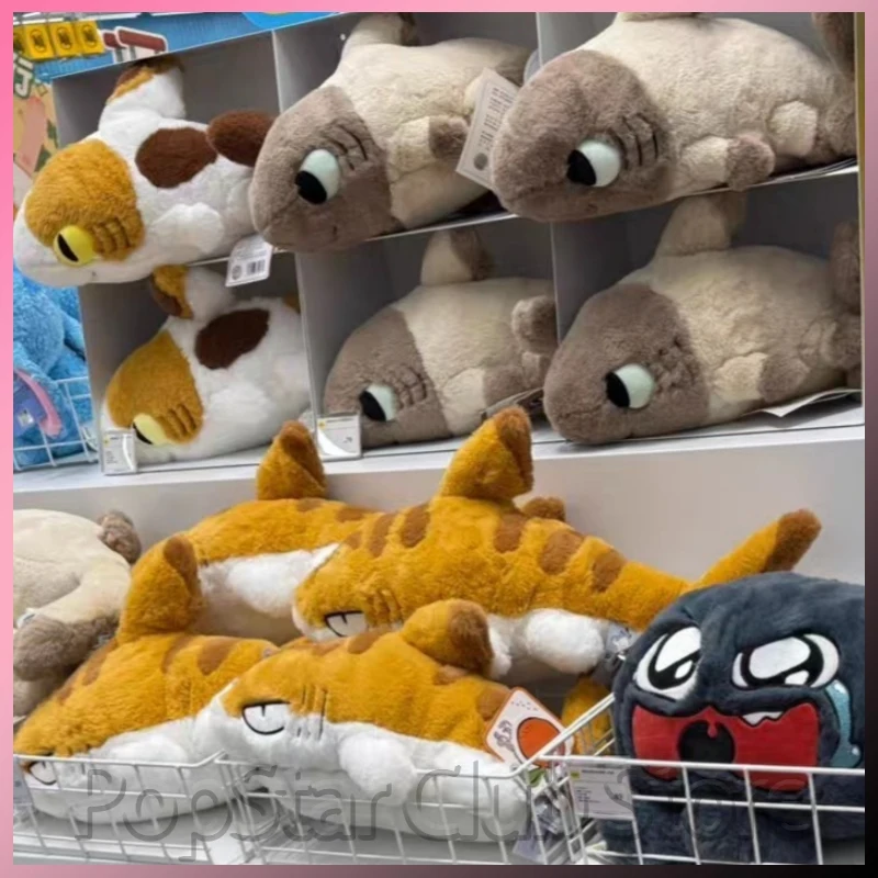 

In Stock Official Sharkitty 50cm Plush Doll Anime Peripheral Creative Stuffed Kawaii Desktop Decor Birthday Collect Surprise Gif