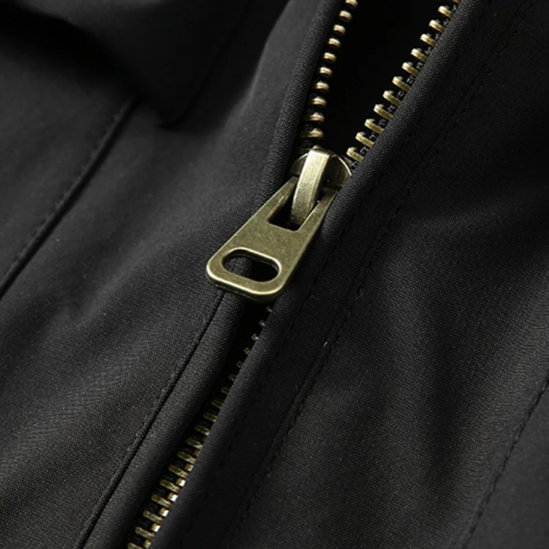

CHRLCK Plus Size Men New American Work Jacket Spring Loose Multi-pocket Casual Jackets Autumn Street Fashion Solid Color Coats