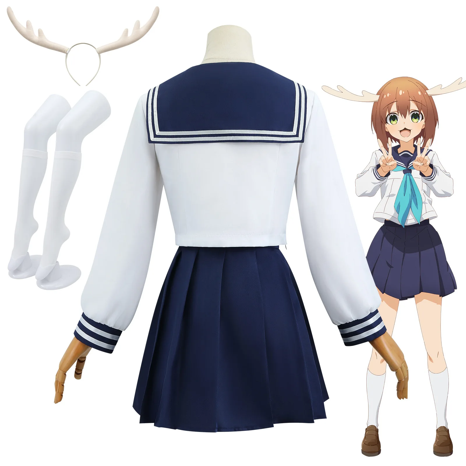 Kanako Naoko Eyeing Cos البدلة أنيمي البدلة Kanako Saw الحرم الجامعي موحدة تأثيري تأثيري البدلة #3