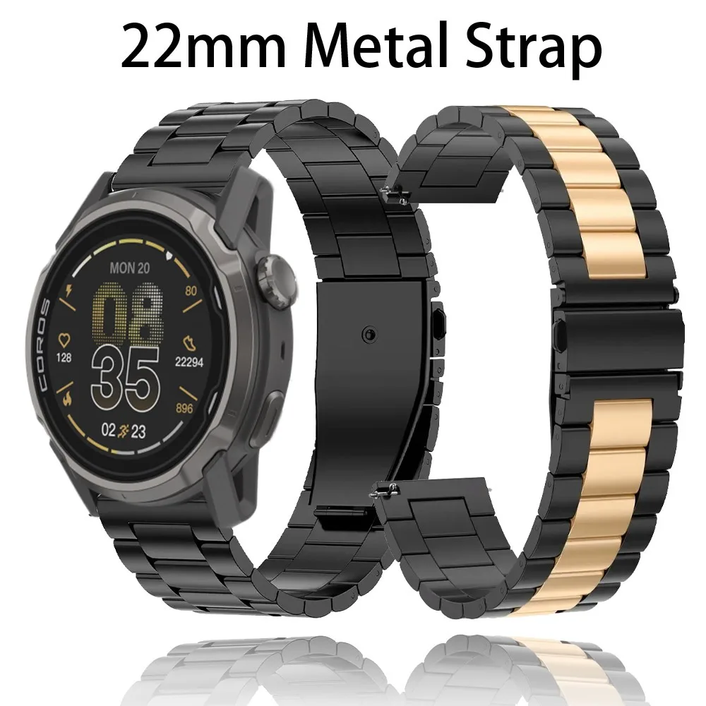 حزام معدني 22 ملم لساعة COROS APEX 4 42 ملم/PACE Pro/CMF 3 Pro/2 سوار رياضي مريح Suunto Ocean/عمودي 2-1/Run/Race 2/S #1