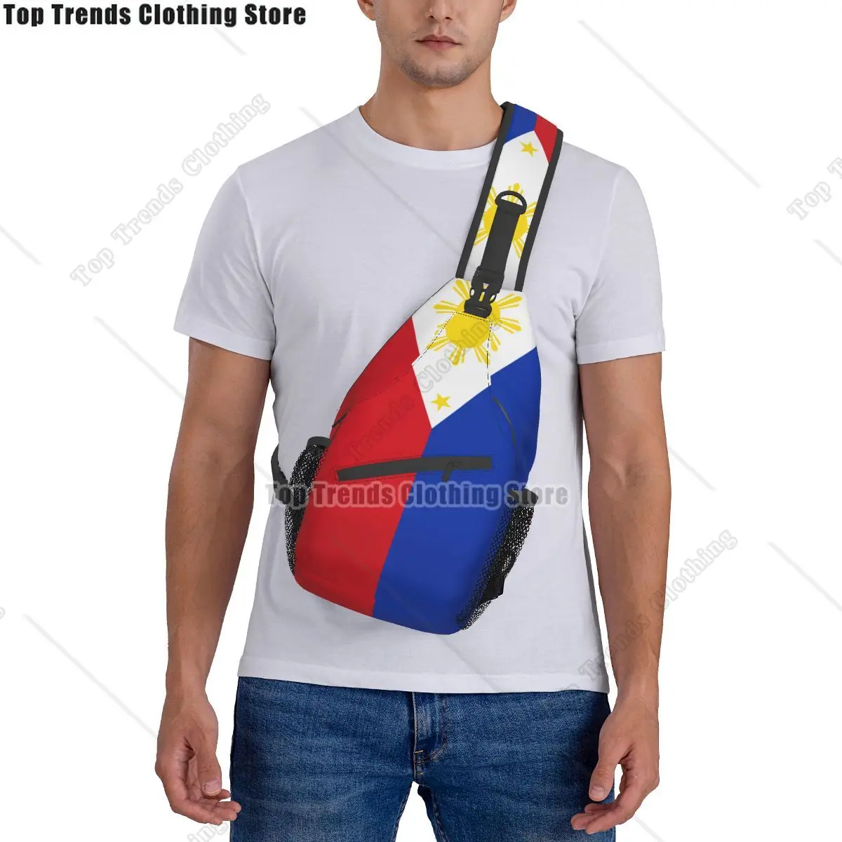 علم الفلبين حقائب الصدر Crossbody جيوب السفر حزمة رسول الرياضة المراهقين حقيبة الكتف للجنسين