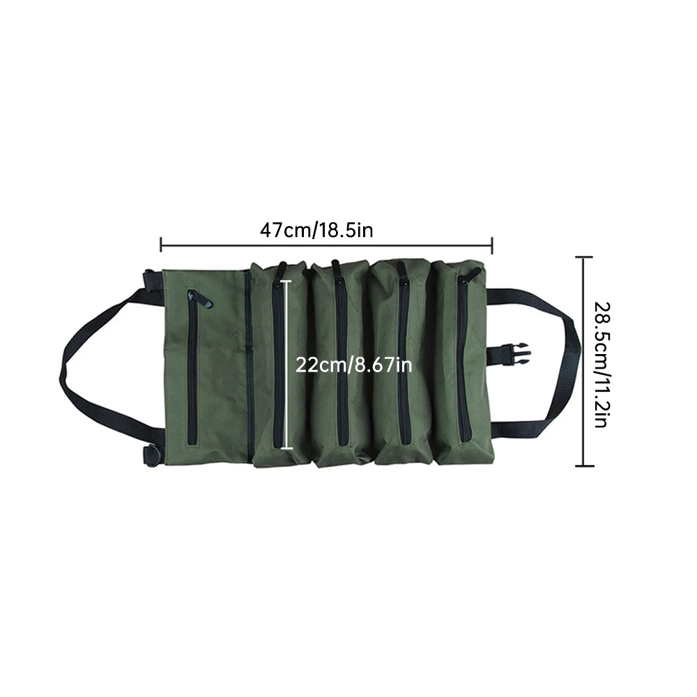 Multi-Purpose Hardware Tool Bag Professional Multi-Pocket Rolled Portable Storage Bag Rolled Waterproof Storage Bag Pliers Case