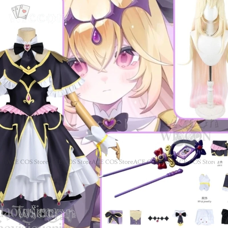 

disfraz mujer Moria Ruruka Henshin Magical Girl full costumes and sets Kawaii Black Dress Goth Lolita Magic Wand