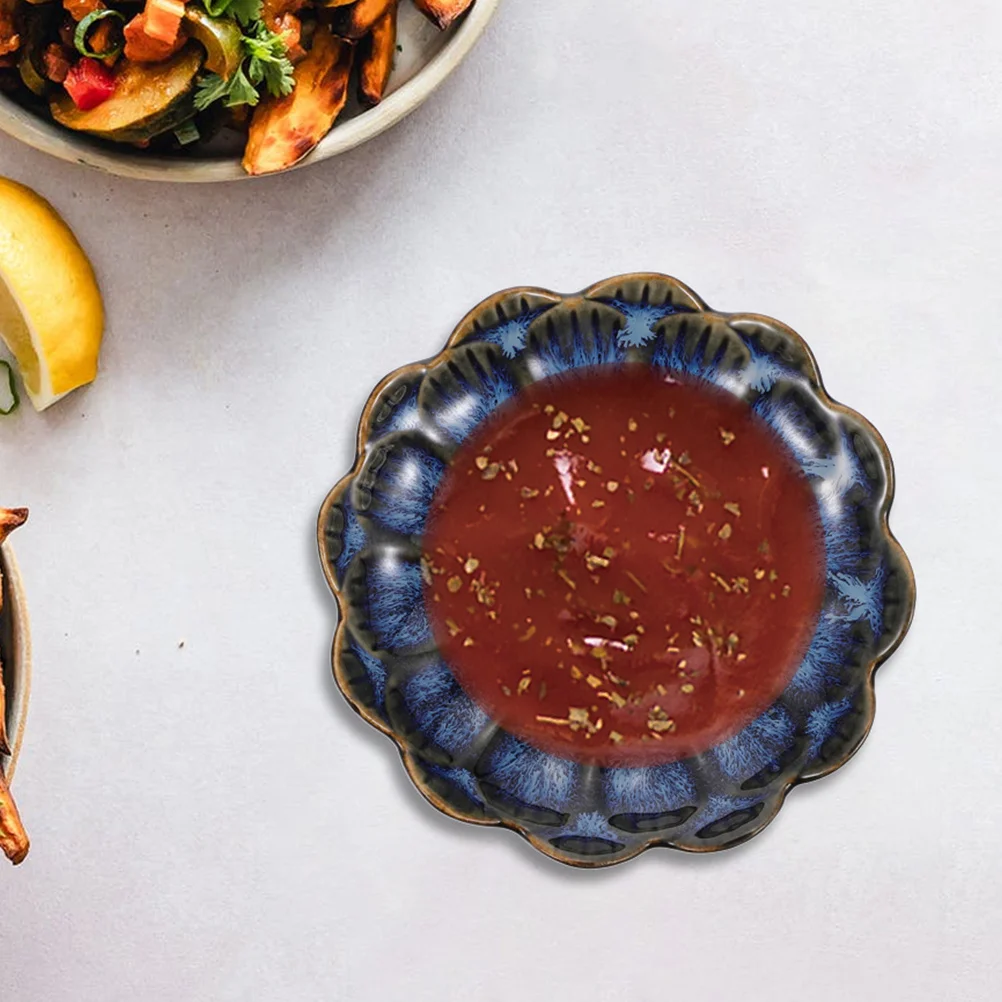 

2Pcs Ceramic Dipping Bowls Small Sauce Dishes Lightweight for Seasoning Sushi Soy Sauce Prep Bowls Ceramic Dishes