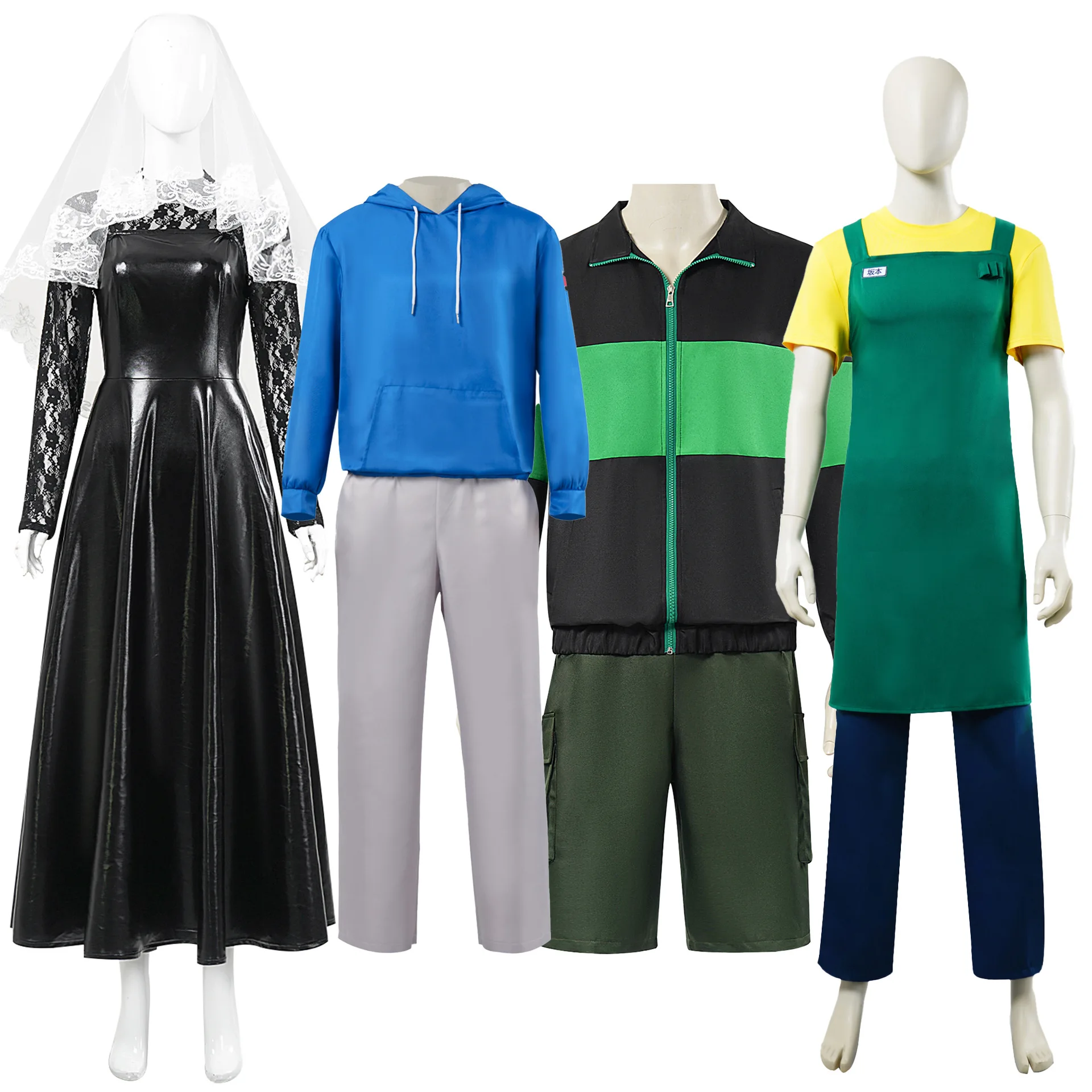 

Sakamoto Day TaroShin Lu Shaotang Heisuke Cosplay Anime Days of Defraz Killer Tarou Giant Buddha Role Playing Adult Costume