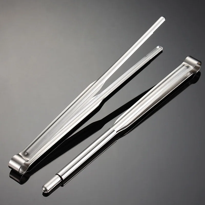 304 Stainless Steel Detachable Chopstick Tongs Traning Meat Clips Public Food Clip for Kitchen Hotel Serving Meat Fruits Snacks