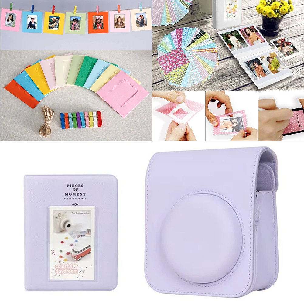 

Instant Mini 12 Camera Accessories Set Selfie Mirror+Color Filters+DIY Sticker for Fujifilm Instax Mini 12 Instant Camera