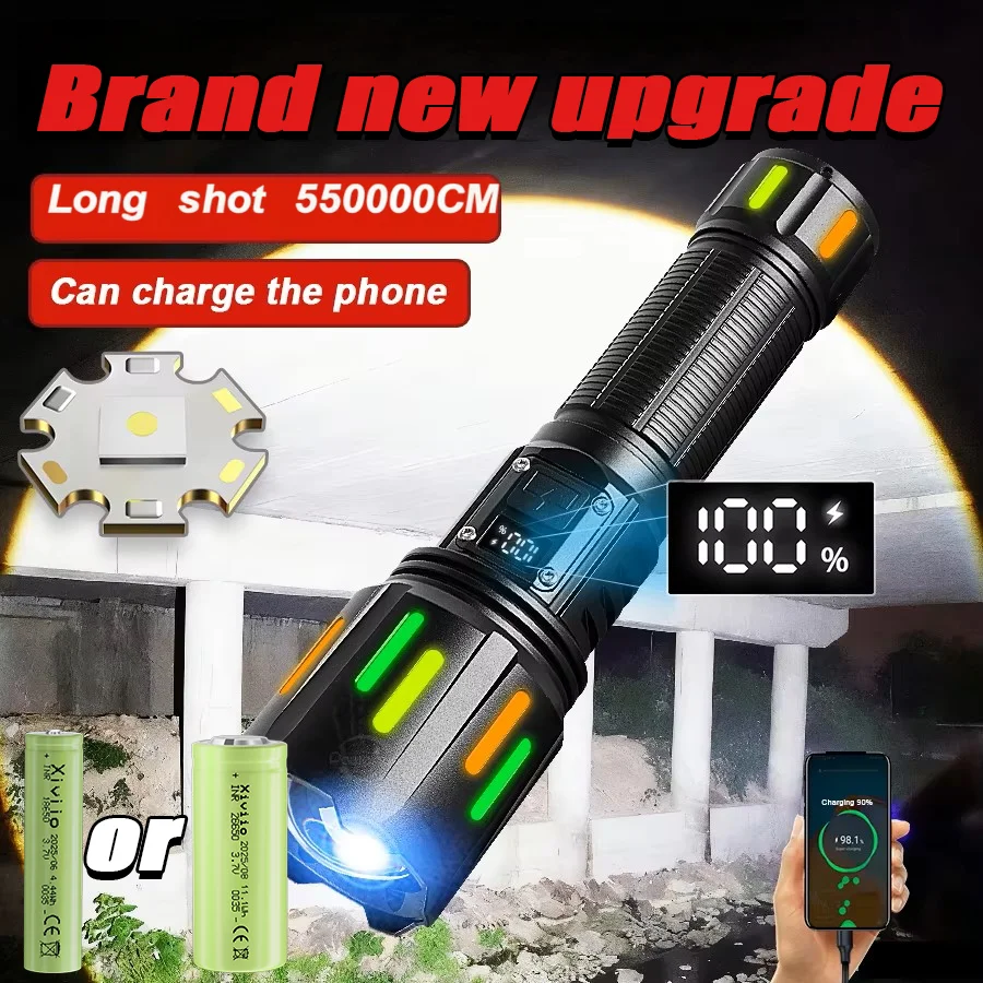 

Upgrade Super Powerful LED Flashlights High Power Torch Led Flashlight Rechargeable Hunting Fishing Camping Tactical Lantren