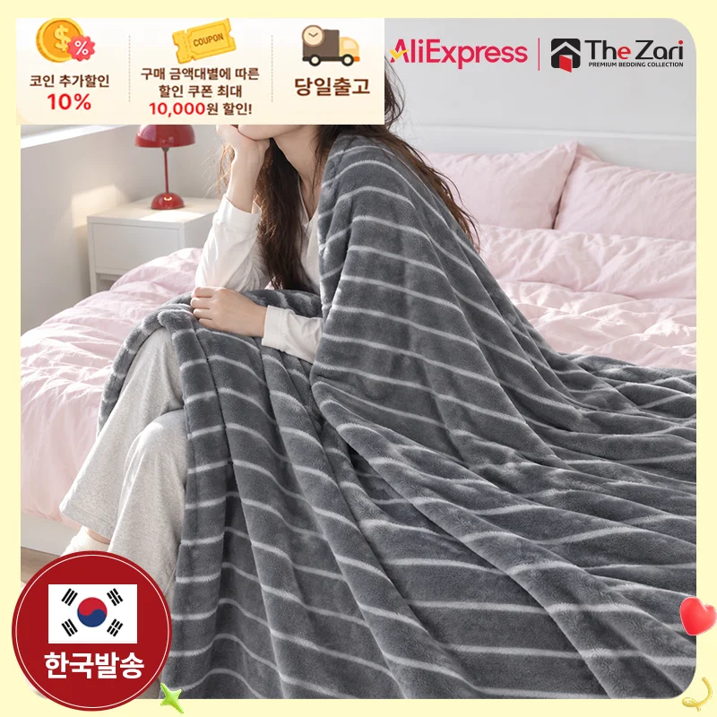 thezari 더자리 포근하고 따뜻한 극세사 담요 4size 6color