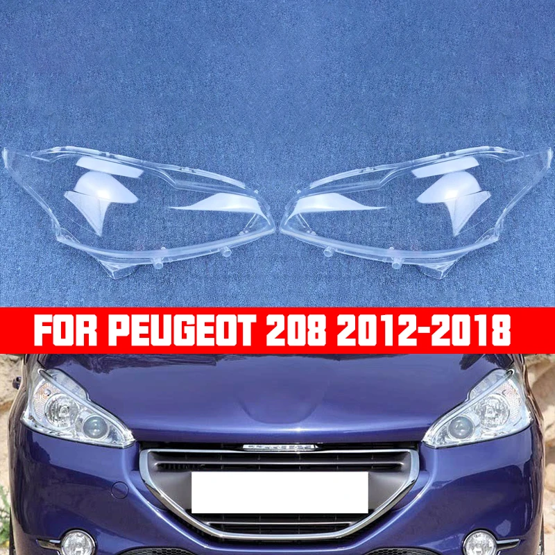 Boîtier Transparent pour abat-jour, coque de phare, lentille pour Peugeot 208 2012 2013 2014 2015 2016 2017 2018