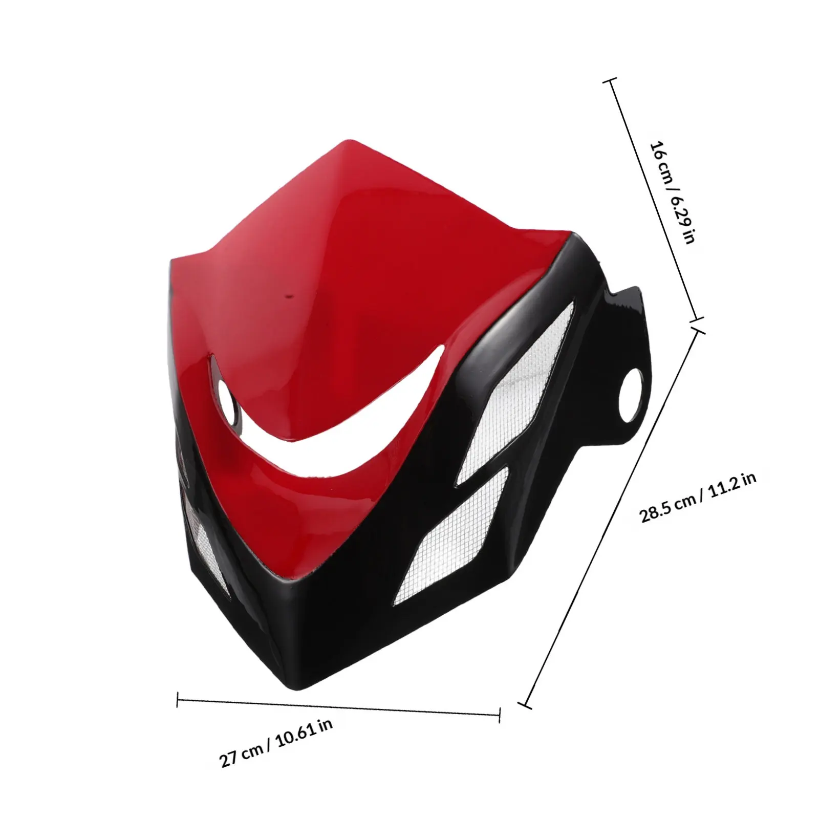 Motorcycle Windscreen Universal Clear Windshield Deflector Front Headlight Cover Aero Dynamic Design Robust Debris Protection