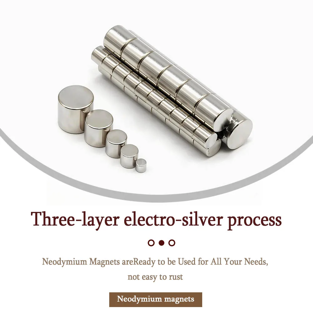Super Strong Round Neodymium Magnet Powerful Magnets N35 small Permanent Magnetic NdfeB Refrigerator Magnet 3x3 5x5 6x6 10x10mm - Image 3
