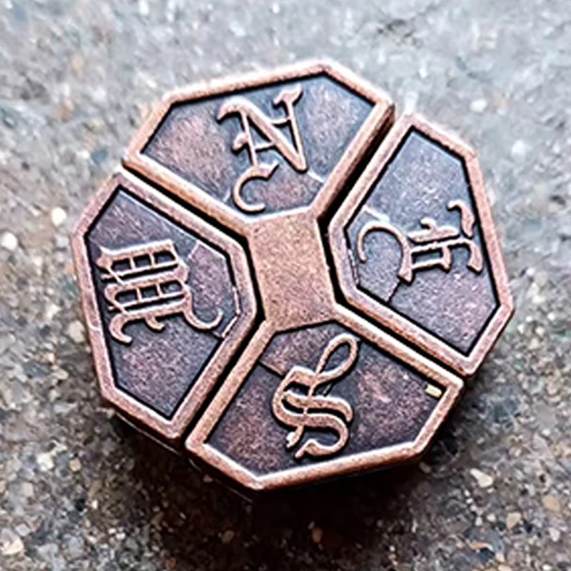 Bagua Lock Puzzle Disentanglement Brain Teaser Metall Lernspielzeug für Kinder Teenager IQ Test Mind Challenging Games