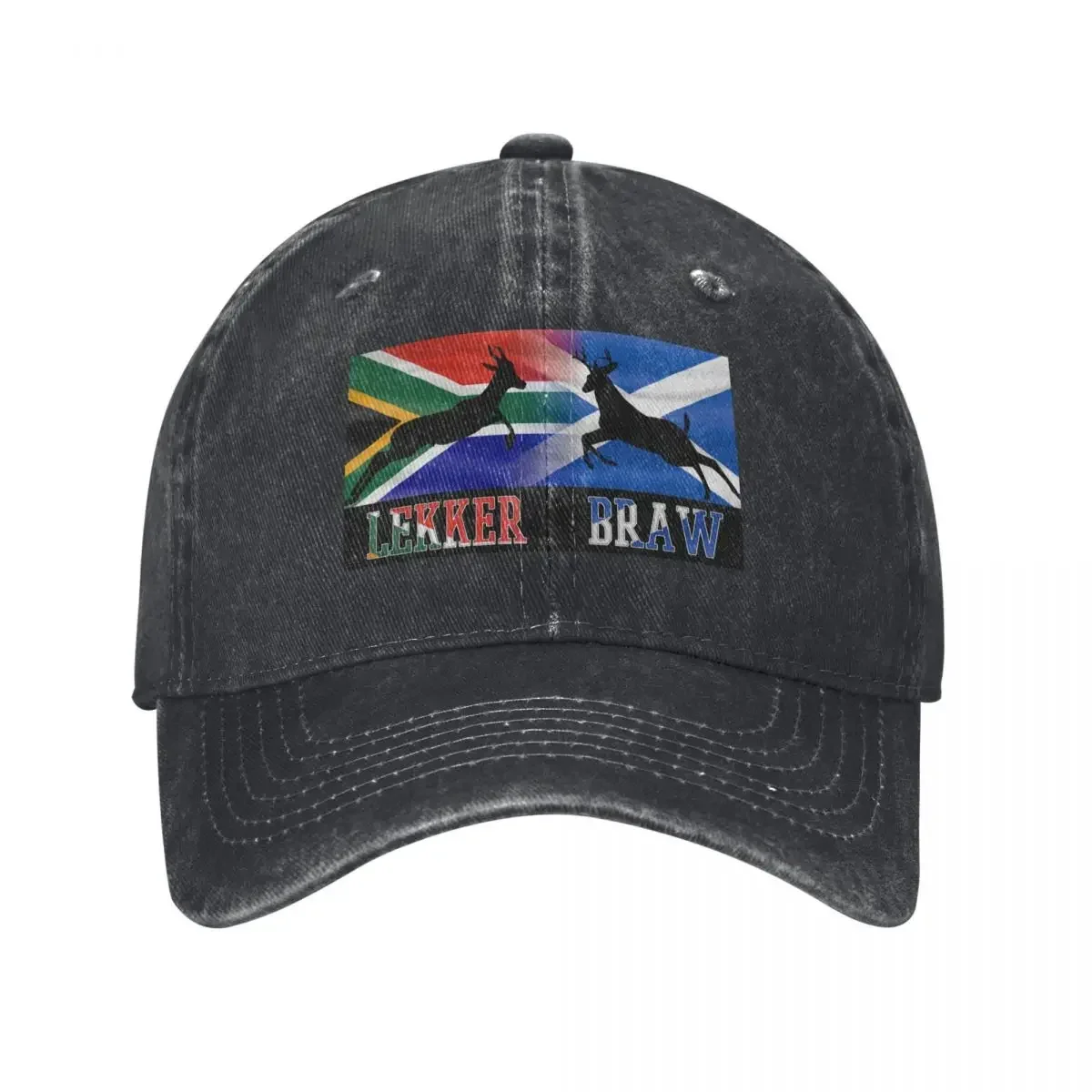 South Africa Scotland deer Lekker Braw (CLEAN) Baseball Cap fishing caps man Hat Man Luxury black For Women Men's