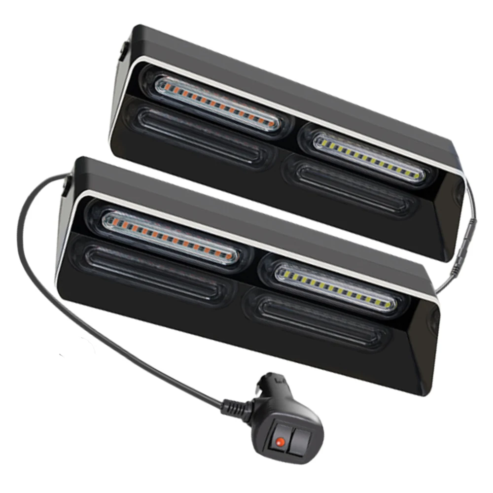Material: Aluminum Alloy and LED 24 LED Strobe Light suction cups for quick attachment to windshields or smooth surfaces