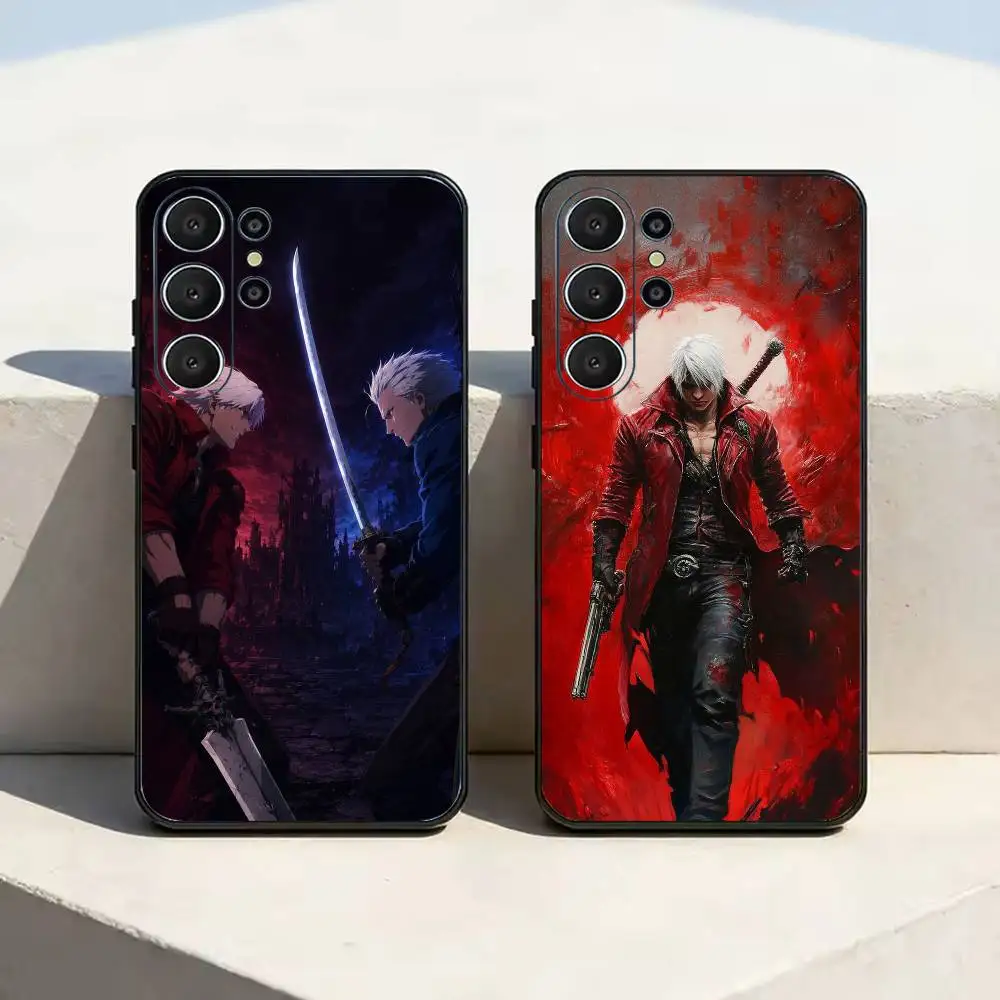 C-Classic game D-Devil May Cry Phone Case For Samsung S25,S24,S21,S22,S23,S30,Ultra,S20,Plus,Fe,Soft Silicone Black Cover